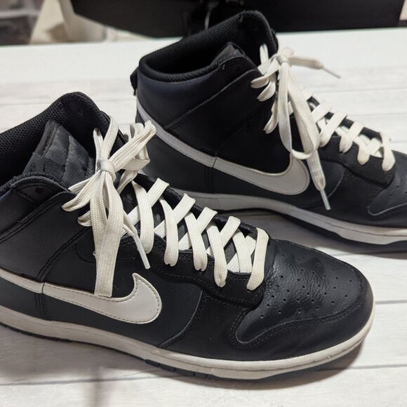 Nike Dunk High Retro Black Anthracite Mens 10-Used in Original Box